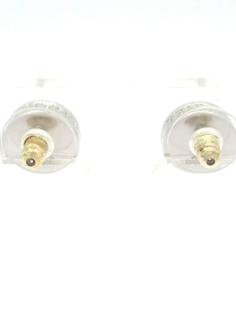 ★SOLD★ Chanel Earrings CC Logo Silver - Picture 3 of 7